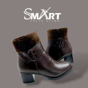 Heeled Leather Ankle Boots. B1789