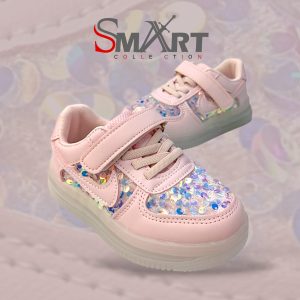 Children's leather panel shoes