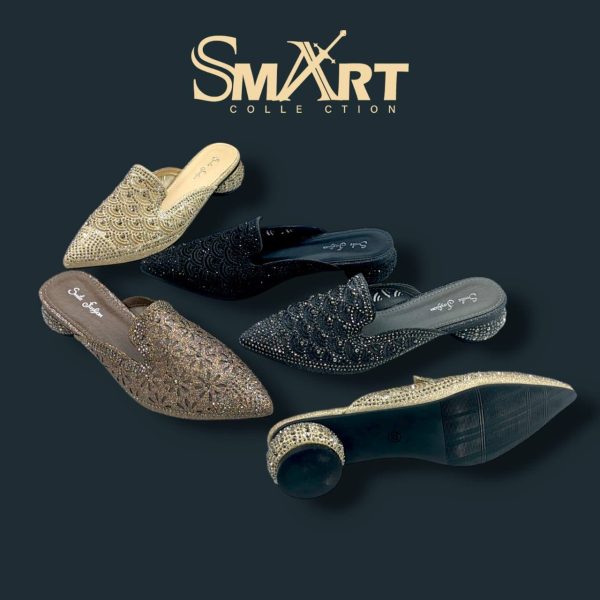 New gorgeous low hilled half shoes for woman