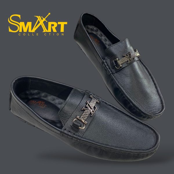 SMART New LV leather loafer shoe.