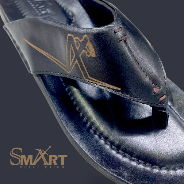 SMART New Two Belt Soft Lather Slipper For Men. - Image 2