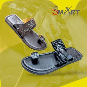 mart Collection Men’s Leather Kolhapuri Sandals